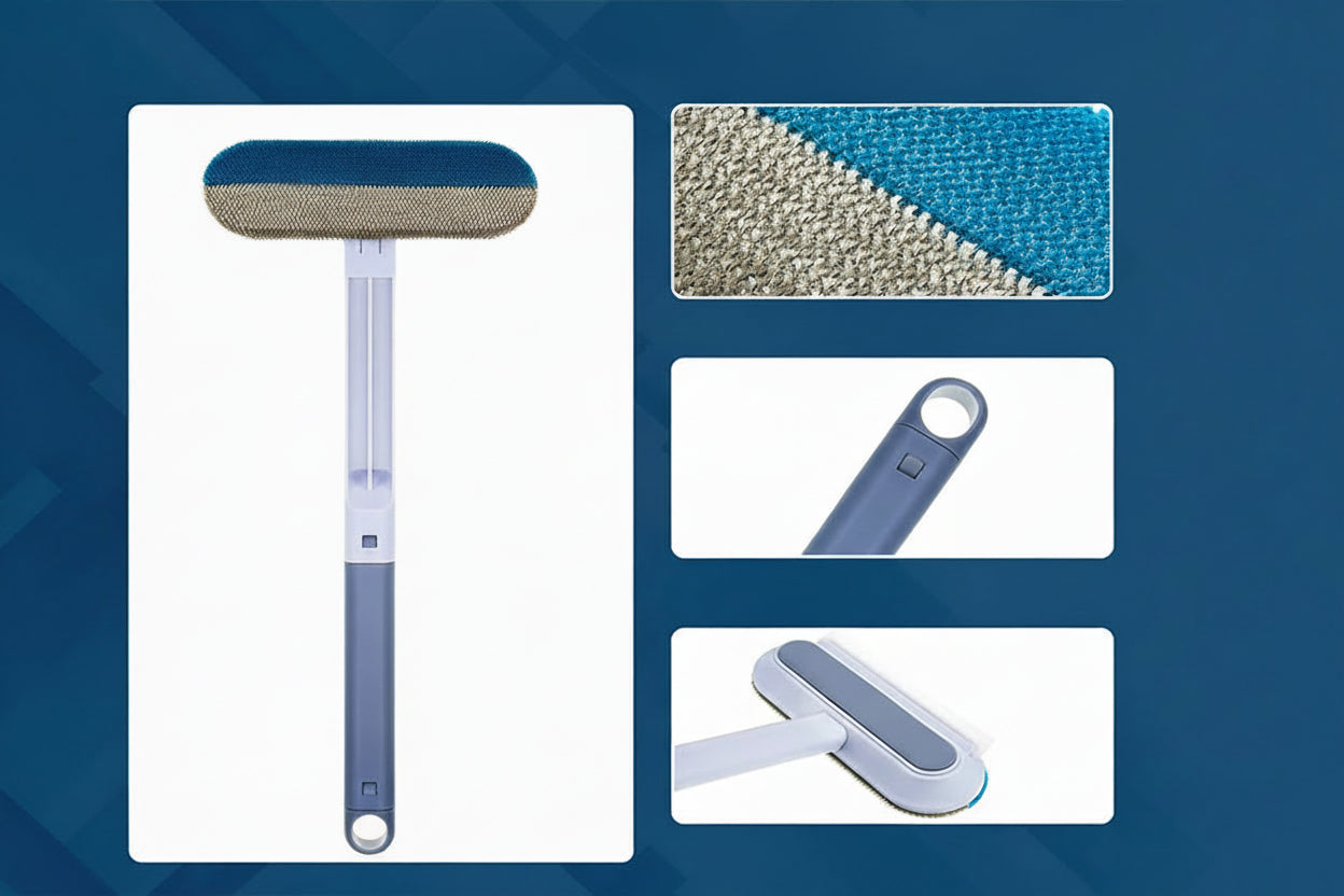 Multifunctional Pet Hair Removal Brush | 4-in-1 Cleaner with Wet & Dry Functionality | Versatile Tool for Home & Car Cleaning 10