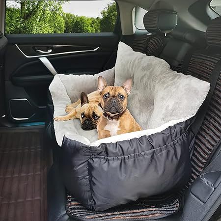 Cozy Pet Bed | Dog Bed with Soft Fabric for Comfortable Travel Seat 1