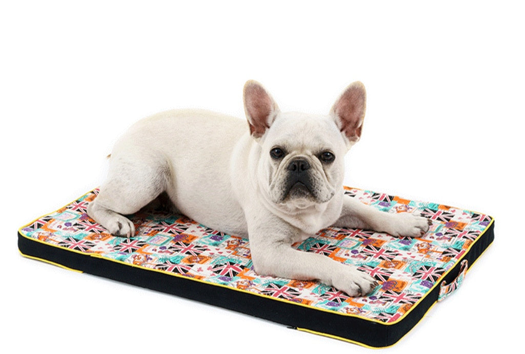 Cozy Pet Nest | Dog Bed Mat with High Resilience Sponge | Durable Canvas for Comfortable Sleep 4