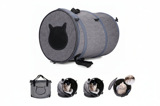 Foldable Pet Carrier Bag with Skylight Design | Lightweight & Portable for Cats and Dogs 1