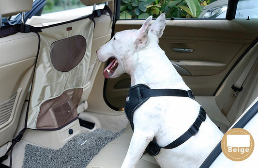 Pet Safety Barrier | Durable Nylon & PVC Rear Seat Screen for Driver Focus 0