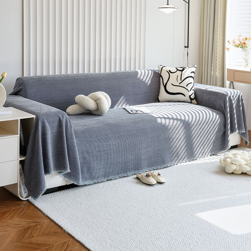 Universal Plus Size Sofa Cover | Durable Polyester Slipcover with Stylish Design | All-Season Protection for Your Furniture 8