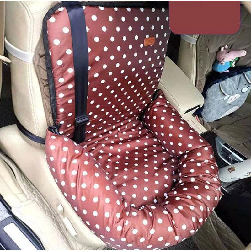 Comfort Pet | Dog Car Seat Cushion with Soft Cloth Material | Cozy and Secure Travel Solution for Your Furry Friend 1