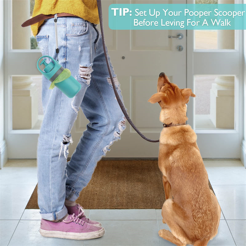 Portable Dog Pooper Scooper with Built-in Bag Dispenser | Compact Design for Effortless Waste Cleanup 2