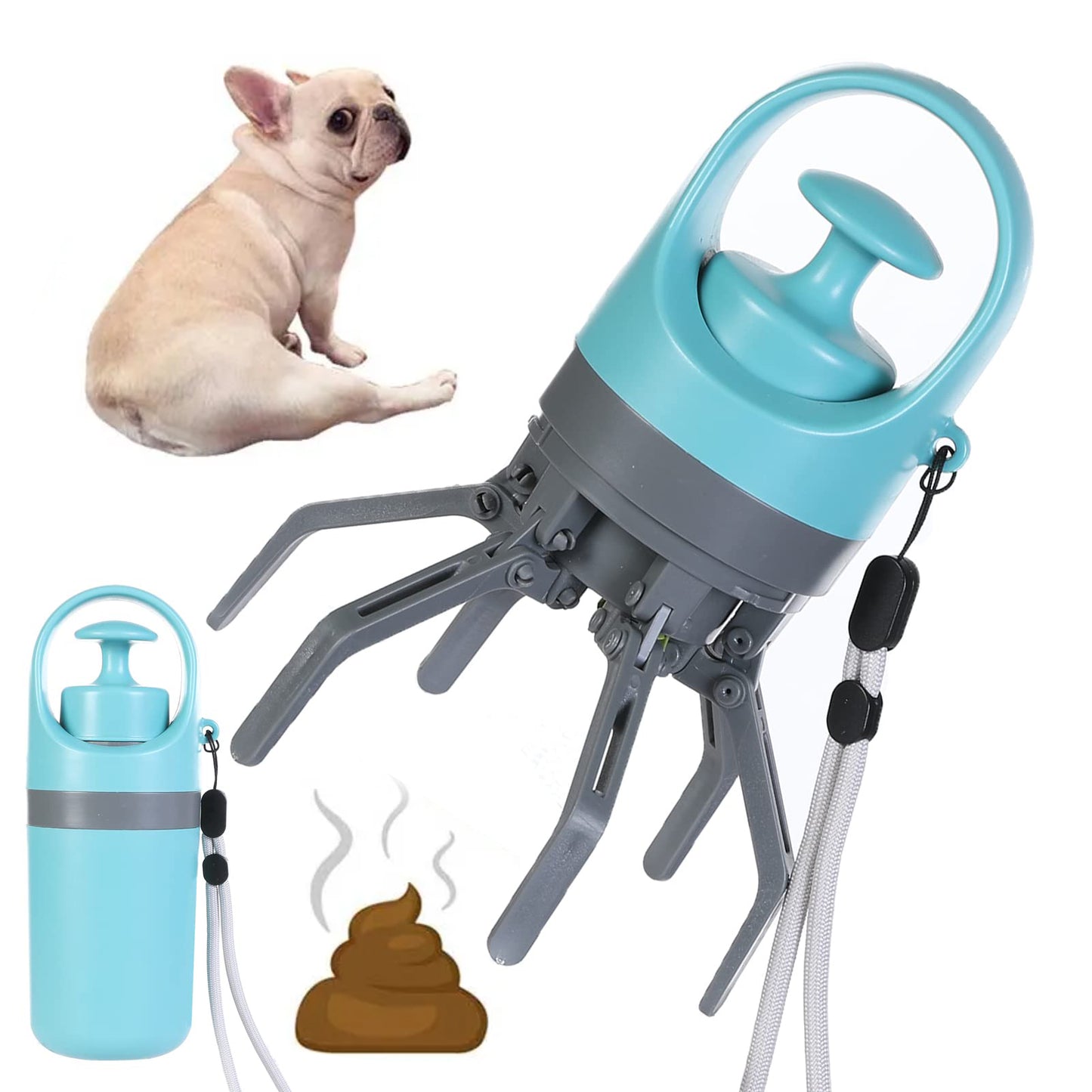 Portable Dog Pooper Scooper with Built-in Bag Dispenser | Compact Design for Effortless Waste Cleanup 1