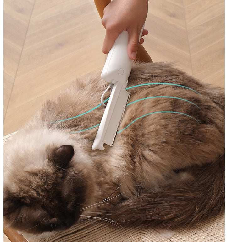 Pet Grooming Brush | Dual-Purpose Cat & Dog Brush with Ergonomic Handle | Efficient Hair Removal & Massage Tool 8
