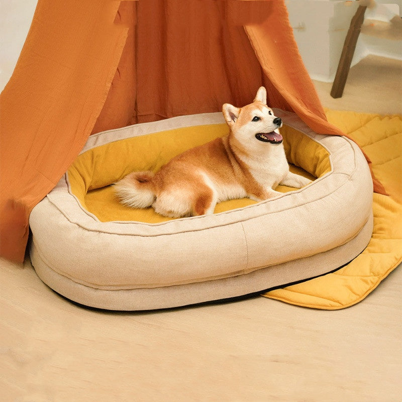 Comfort Paws | Large Dog Kennel with Removable Cover & Durable Fabric | Cozy Space for Year-Round Comfort 1