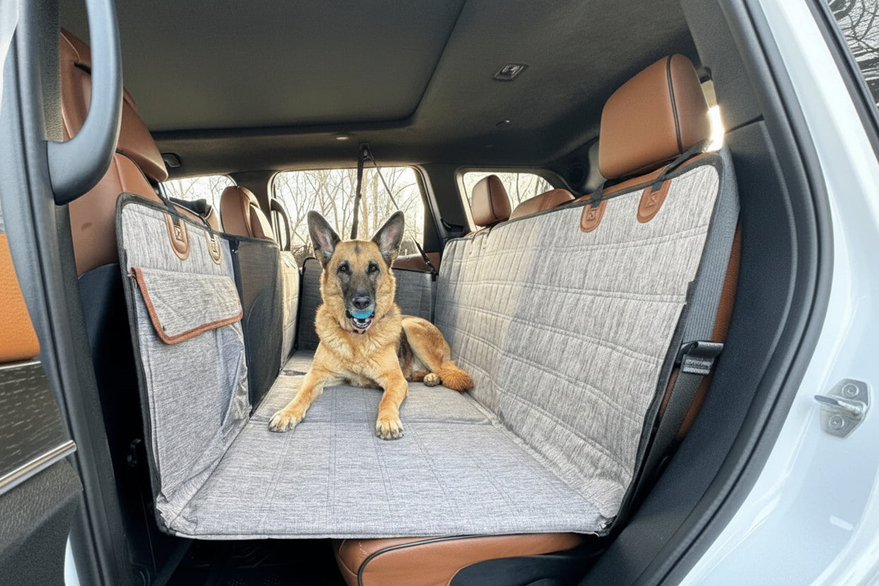Comfort Pet | Car Dog Bed with Widened Support & Safety Belt | Durable Design for Secure Travel 2