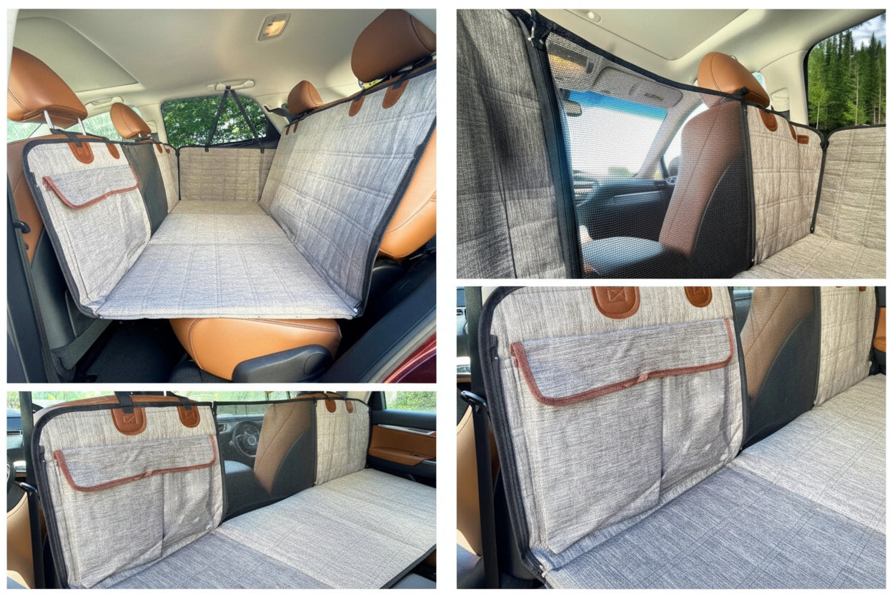 Comfort Pet | Car Dog Bed with Widened Support & Safety Belt | Durable Design for Secure Travel 3