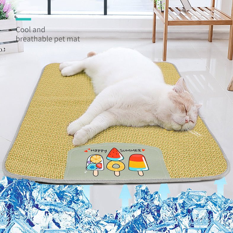 CoolNest | Rattan Pet Sleeping Mat with Breathable Design | Comfortable Cooling Bed for Dogs and Cats 1