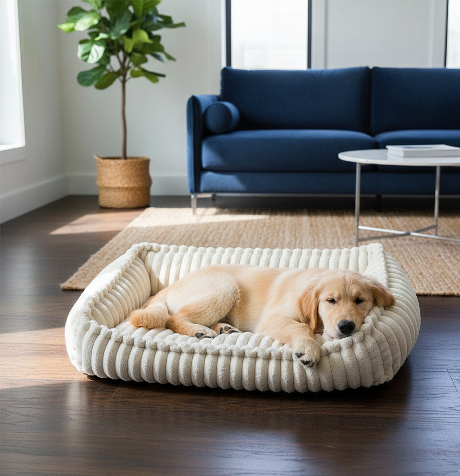 CozySlope | Orthopedic Dog Bed with Gentle Ramp & Removable Cover | Joint-Friendly Comfort for Senior Dogs