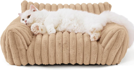 Cozy Cat Couch Bed with Three-Sided Design for Ultimate Comfort 0