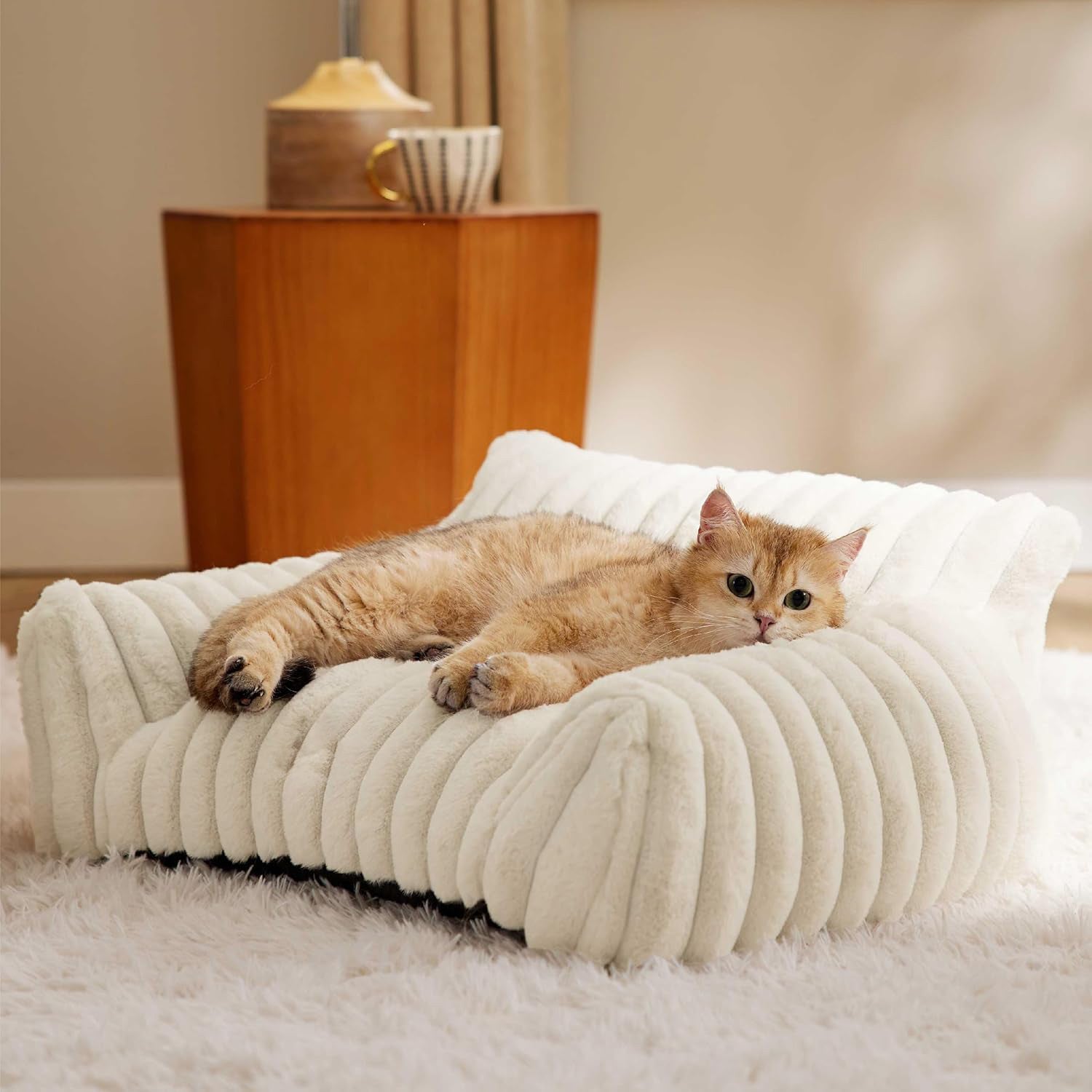Cozy Cat Couch Bed with Three-Sided Design for Ultimate Comfort 1