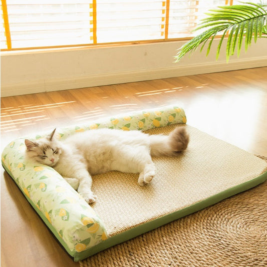 Cozy Collection | Pet Bed with Non-Stick Ice Pad | Comfortable Mat for All Seasons 1