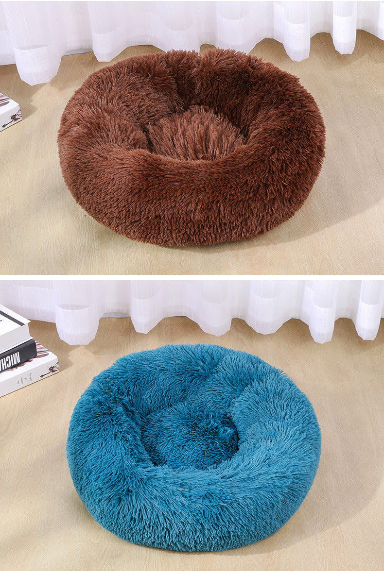 Cozy Collection | Plush Round Dog & Cat Bed with Soft Material | Multiple Sizes for Ultimate Comfort 2
