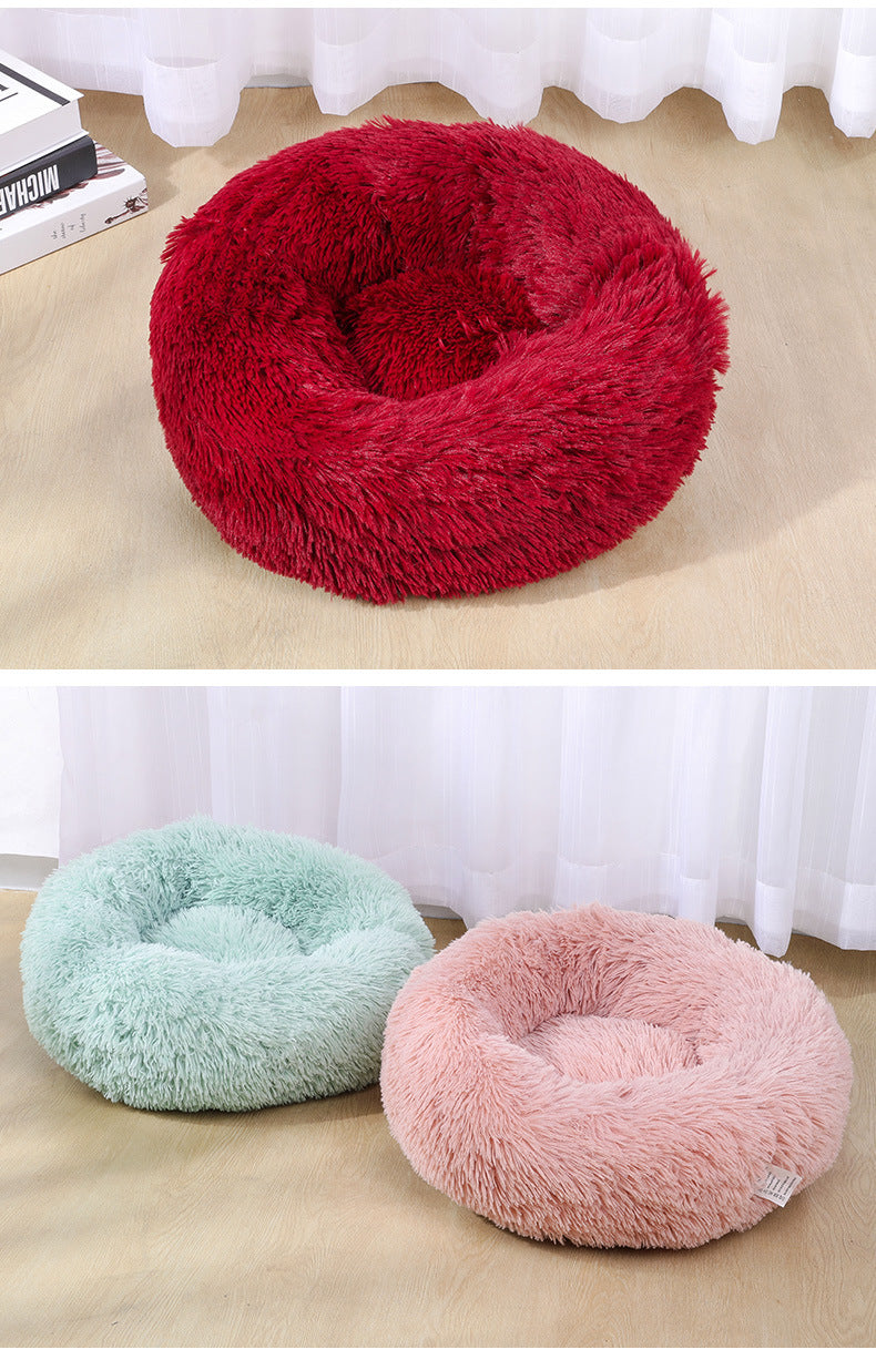 Cozy Collection | Plush Round Dog & Cat Bed with Soft Material | Multiple Sizes for Ultimate Comfort 3