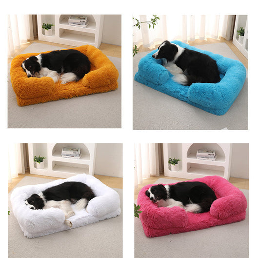 Cozy Haven | Plush Round Dog Bed with Soft Fabric & Durable Design | Comfortable Sleeping Space for All Pets 2