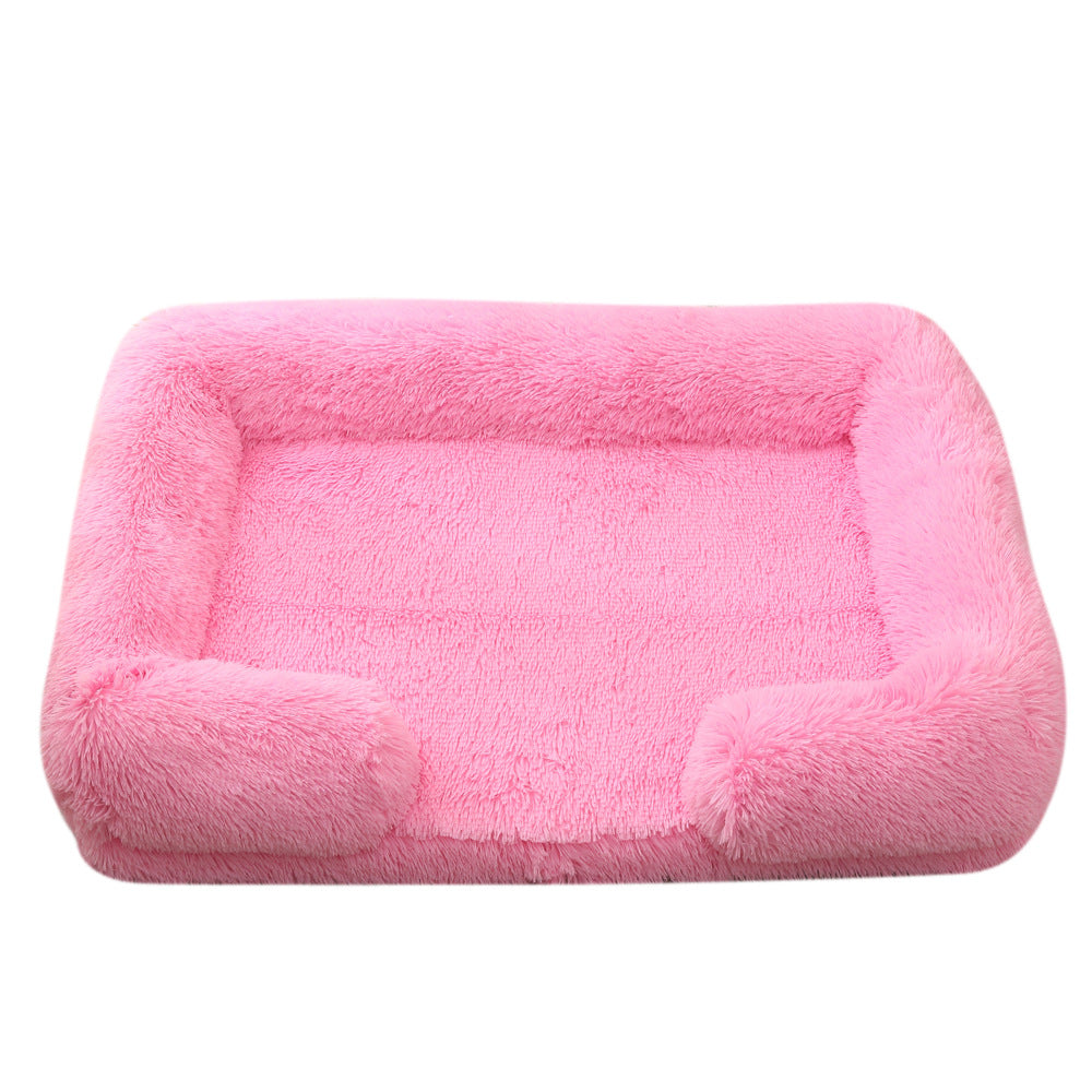 Cozy Haven | Plush Round Dog Bed with Soft Fabric & Durable Design | Comfortable Sleeping Space for All Pets 4