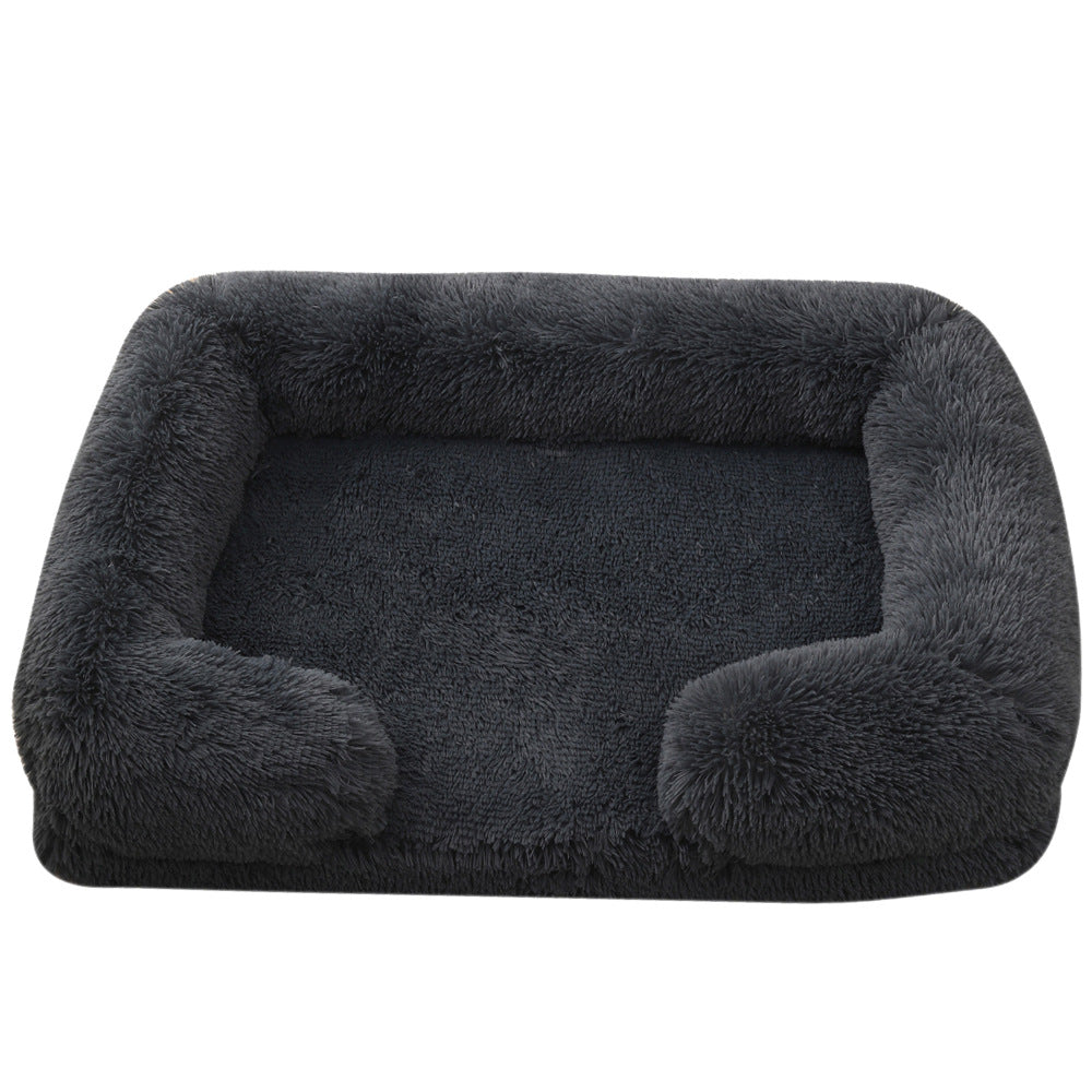 Cozy Haven | Plush Round Dog Bed with Soft Fabric & Durable Design | Comfortable Sleeping Space for All Pets 6