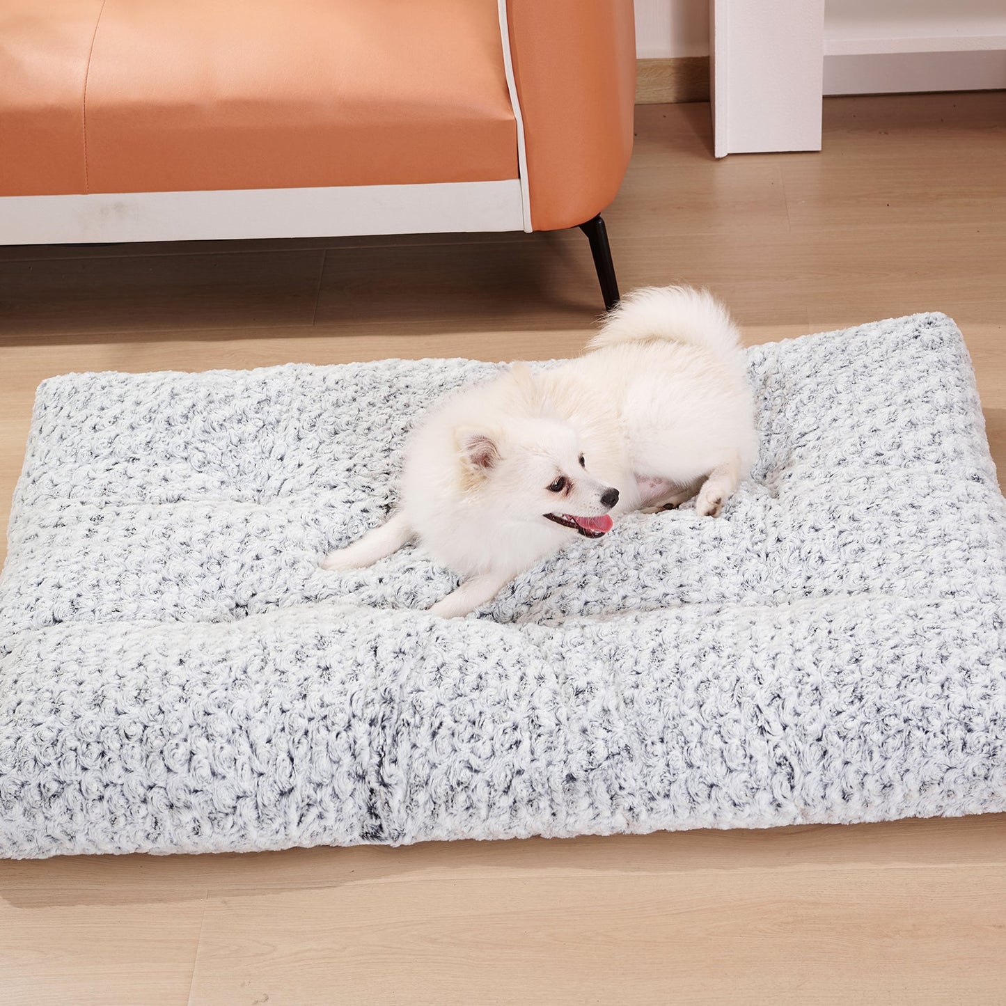 Cozy Haven | Thickened Velvet Dog Bed with Soft Fluffy Design | Washable Mat for Ultimate Comfort 2