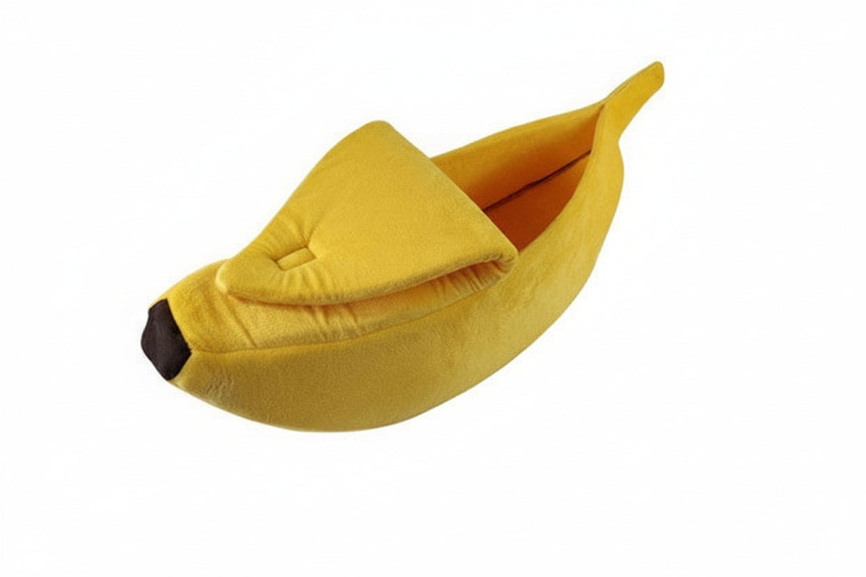 Cozy Nest | Dog Bed with Soft Plush Fabric & Unique Banana Shape | Comfortable Sleeping Solution for Small Dogs 10