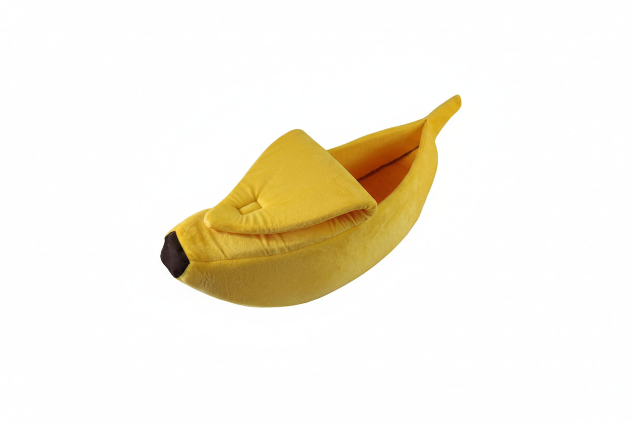 Cozy Nest | Dog Bed with Soft Plush Fabric & Unique Banana Shape | Comfortable Sleeping Solution for Small Dogs 11