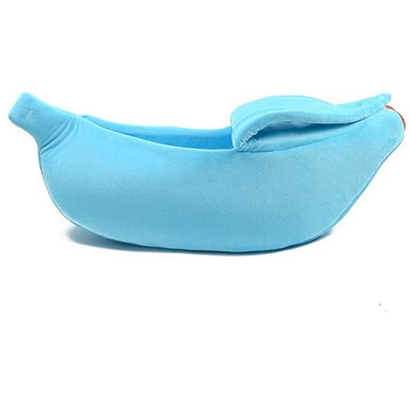 Cozy Nest | Dog Bed with Soft Plush Fabric & Unique Banana Shape | Comfortable Sleeping Solution for Small Dogs 12