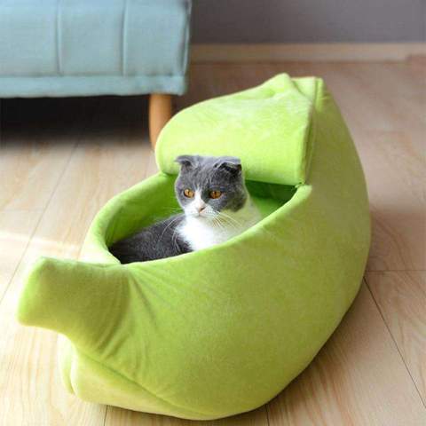 Cozy Nest | Dog Bed with Soft Plush Fabric & Unique Banana Shape | Comfortable Sleeping Solution for Small Dogs 13