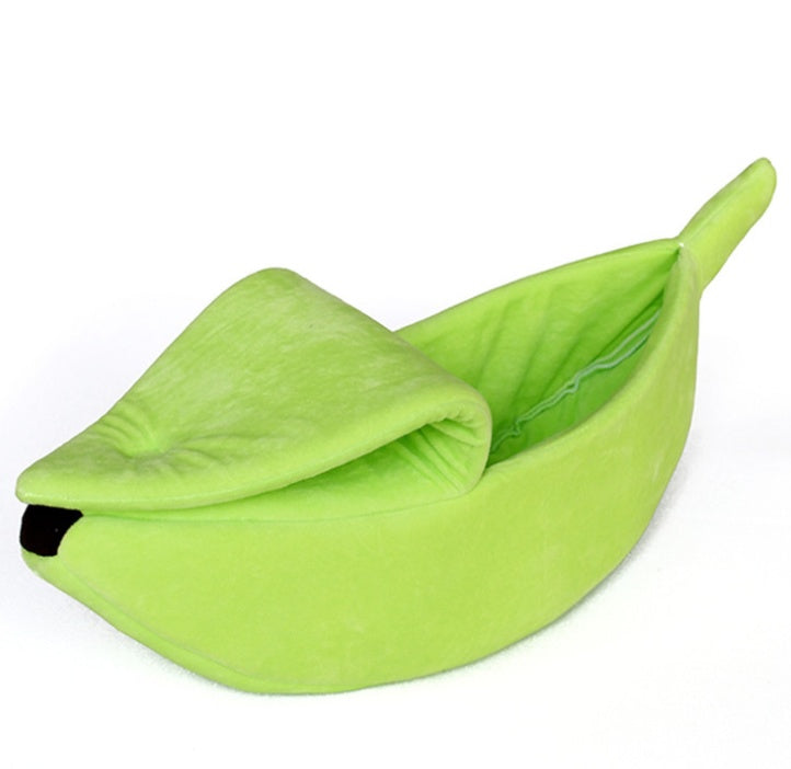 Cozy Nest | Dog Bed with Soft Plush Fabric & Unique Banana Shape | Comfortable Sleeping Solution for Small Dogs 4