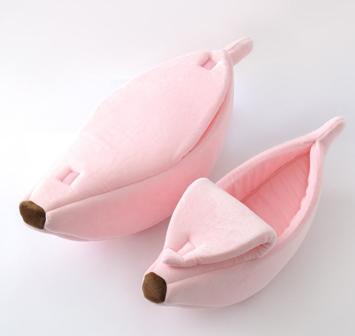 Cozy Nest | Dog Bed with Soft Plush Fabric & Unique Banana Shape | Comfortable Sleeping Solution for Small Dogs 8