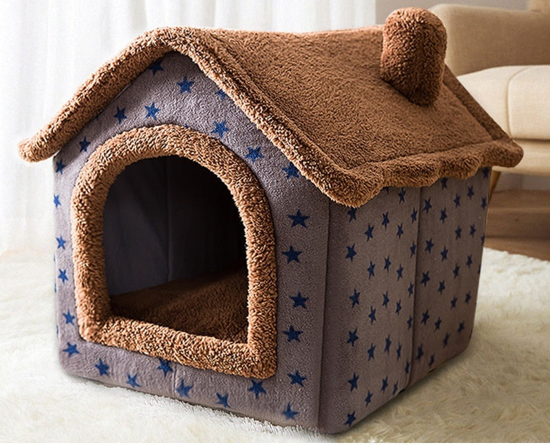 Cozy Pet Bed | Coral Fleece Dog Bed with Soft Sponge Padding | Comfortable Design for Small Dogs and Cats 0