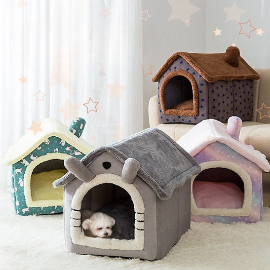 Cozy Pet Bed | Coral Fleece Dog Bed with Soft Sponge Padding | Comfortable Design for Small Dogs and Cats 1