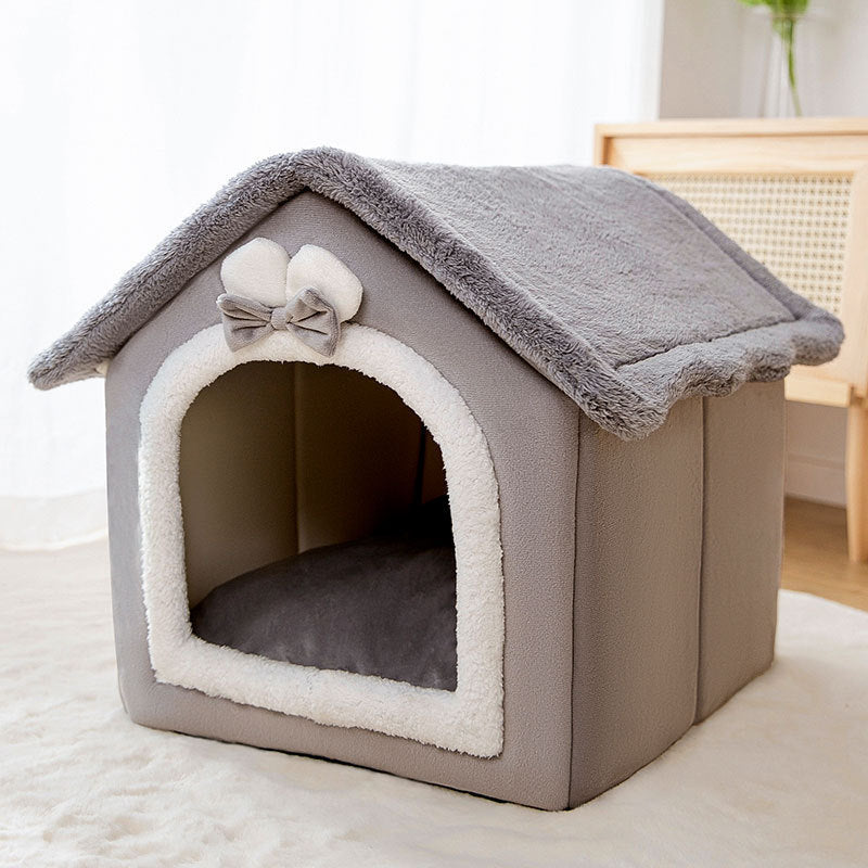 Cozy Pet Bed | Coral Fleece Dog Bed with Soft Sponge Padding | Comfortable Design for Small Dogs and Cats 2