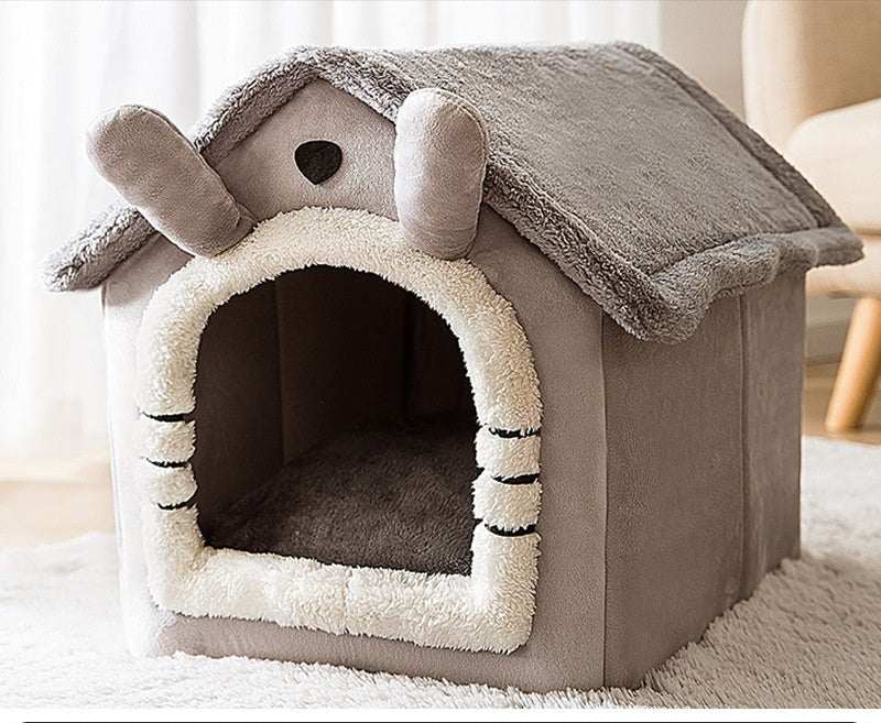 Cozy Pet Bed | Coral Fleece Dog Bed with Soft Sponge Padding | Comfortable Design for Small Dogs and Cats 4