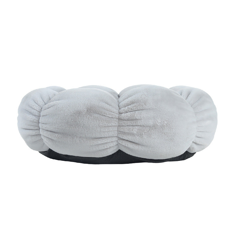 Cozy Pet Bed | Soft Cloth Dog & Cat Bed Mat with Flower Shape Design for Ultimate Comfort 4