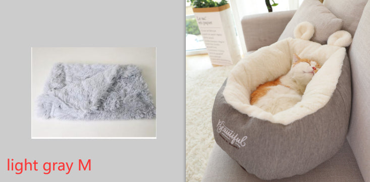 Cozy Pet Bed | Soft Cotton Dog Bed with Warm Sleeping Bag Design | Comfortable Cushion for Restful Sleep 12