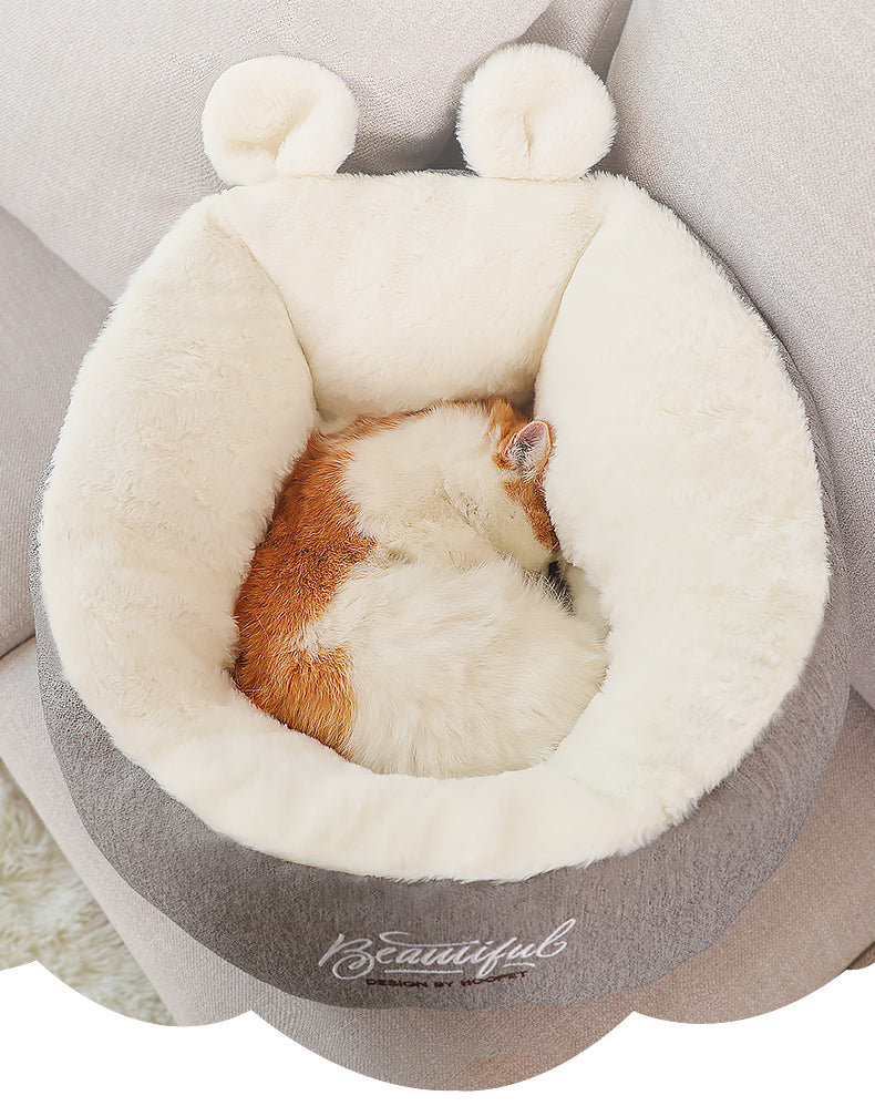 Cozy Pet Bed | Soft Cotton Dog Bed with Warm Sleeping Bag Design | Comfortable Cushion for Restful Sleep 4