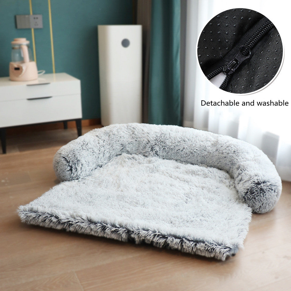 Cozy Pet Bed | Soft Washable Dog Bed with Removable Cover | Comfortable Cushion for Cats and Large Dogs 13