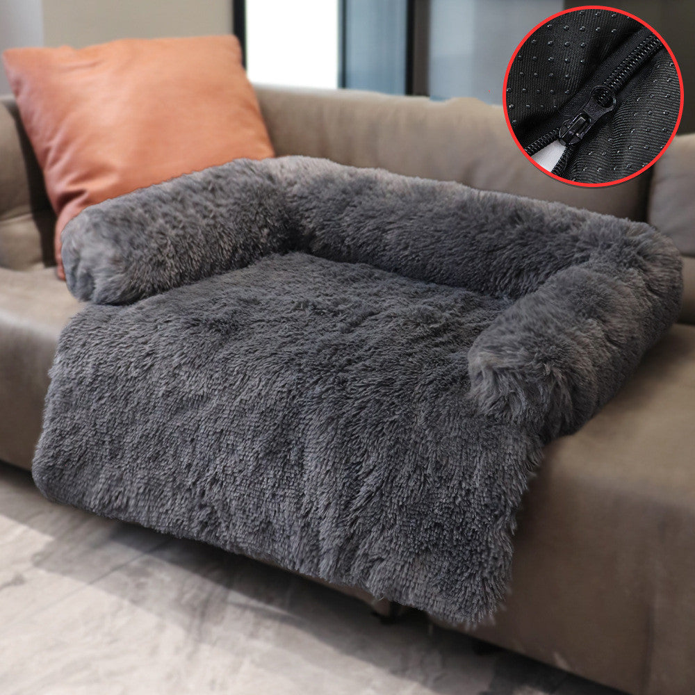 Cozy Pet Bed | Soft Washable Dog Bed with Removable Cover | Comfortable Cushion for Cats and Large Dogs 16