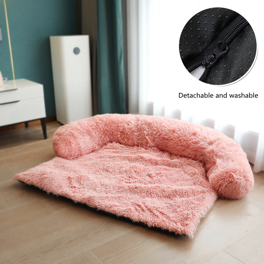 Cozy Pet Bed | Soft Washable Dog Bed with Removable Cover | Comfortable Cushion for Cats and Large Dogs 18