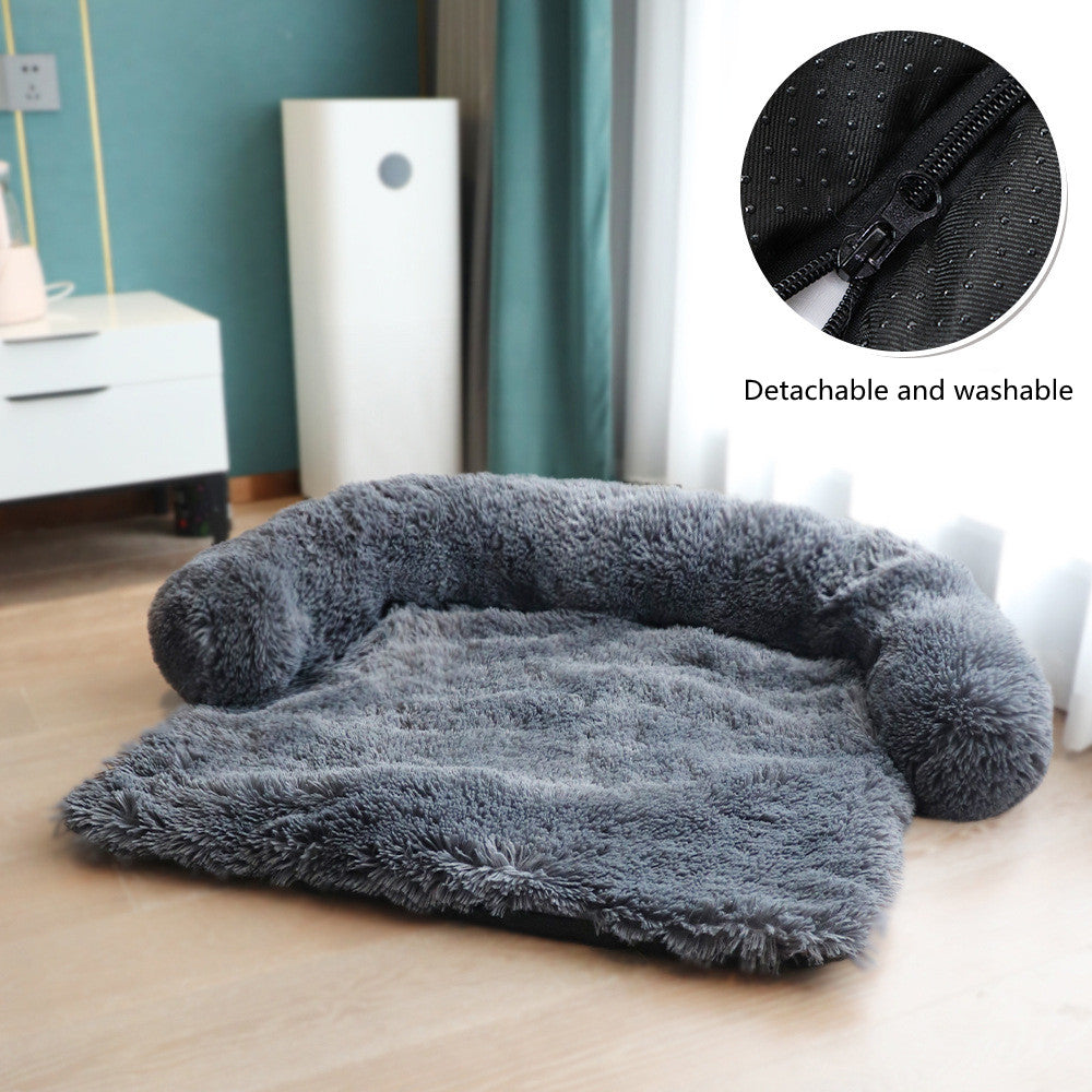 Cozy Pet Bed | Soft Washable Dog Bed with Removable Cover | Comfortable Cushion for Cats and Large Dogs 24