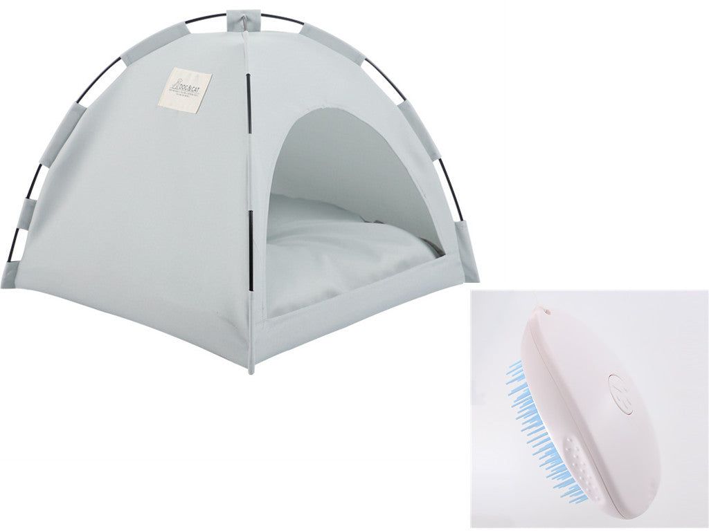 Cozy Pet Collection | Cat Bed with Cooling Mat & Removable Cushion | Lightweight Portable Design for Indoor and Outdoor Comfort 0