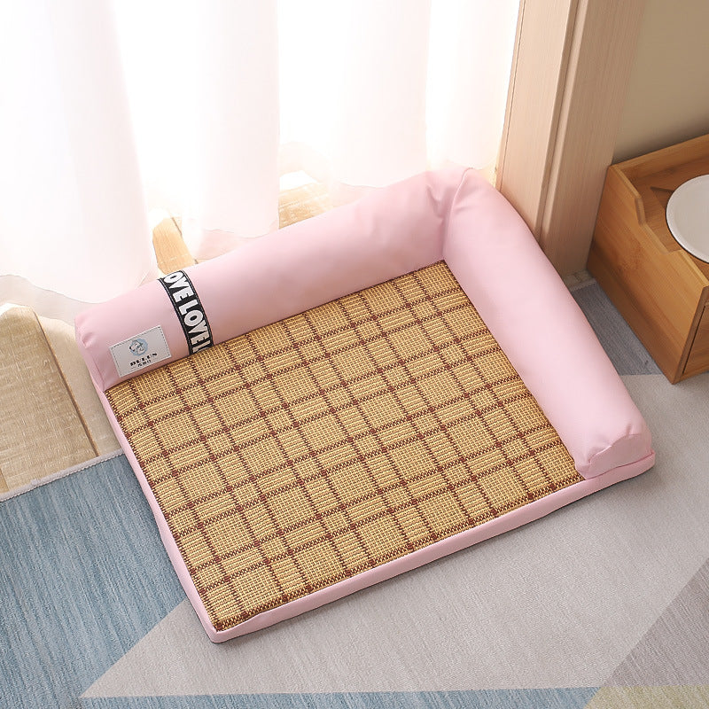 Cozy Pet Collection | Dog Cooling Mat with Breathable Bamboo Fiber | Comfortable Bed for Summer Relief 5