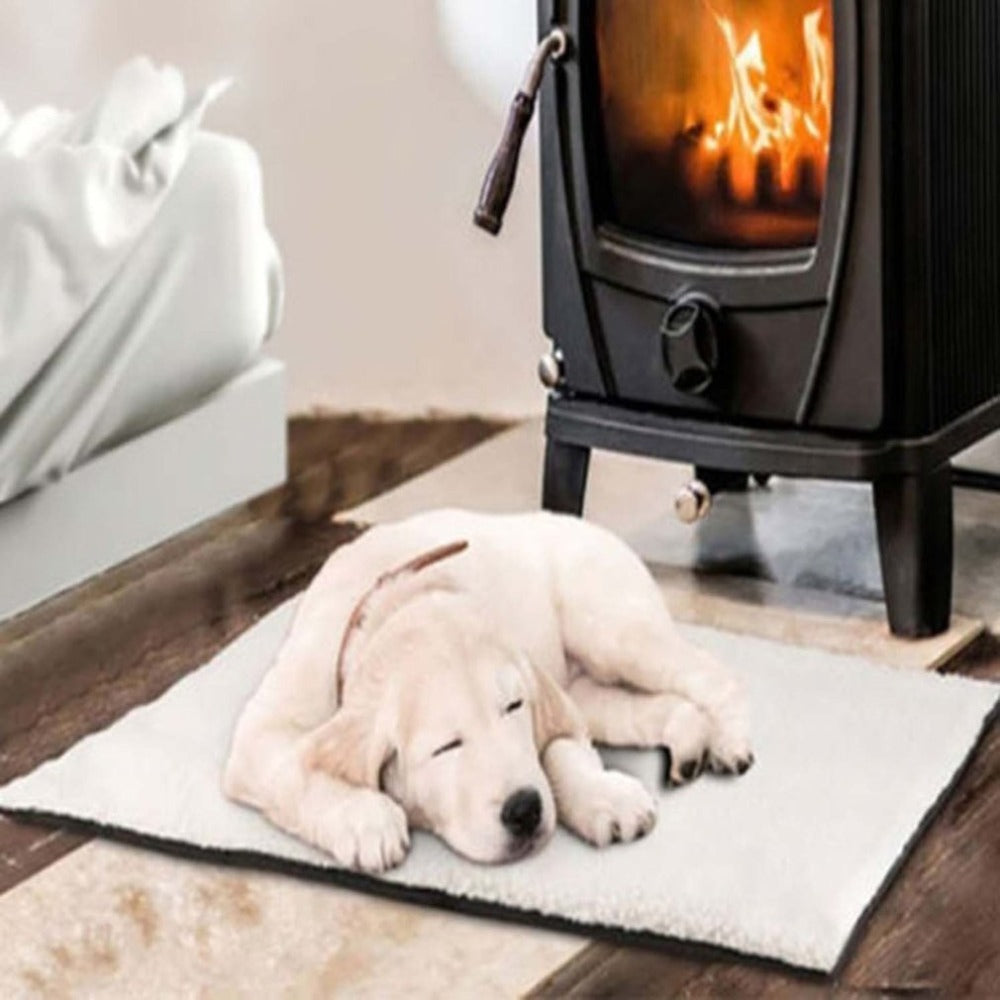 Cozy Pet Collection | Self-Heating Dog & Cat Blanket with Soft Faux Lambswool | Comfortable Thermal Mat for Warmth and Relaxation 1