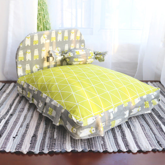 Cozy Pet Haven | Dog Bed with Soft PP Cotton | Comfortable Sleeping Space for Small Pets 0