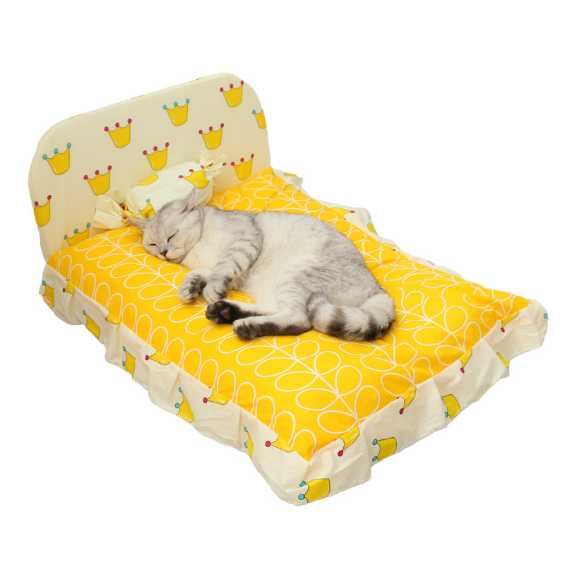 Cozy Pet Haven | Dog Bed with Soft PP Cotton | Comfortable Sleeping Space for Small Pets 5