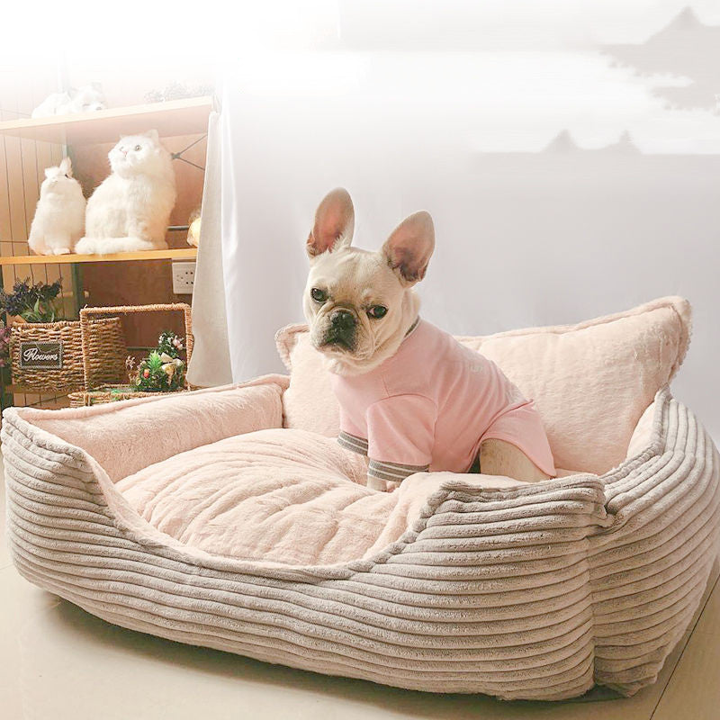 Cozy Pet Haven | Large Dog Bed with Removable Plush Cover | Soft Comfort for Ultimate Relaxation 1