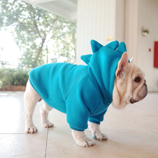 Cozy Pet Hoodie | Fleece Sweater for Dogs with Solid Color Design | Comfortable Apparel for All Seasons 1