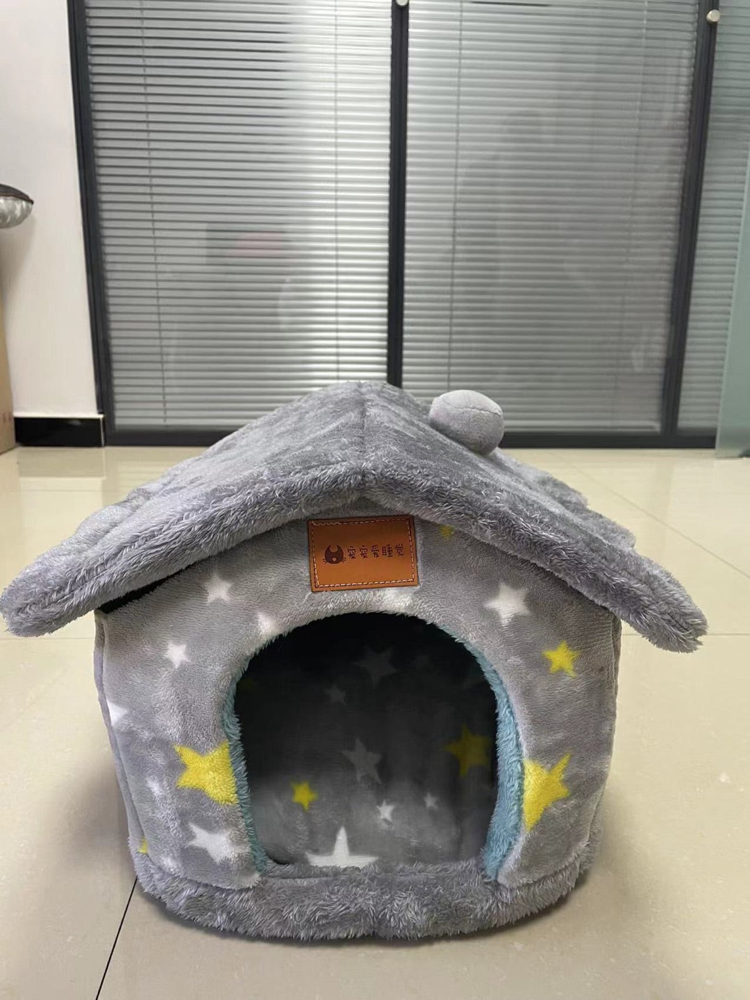 Cozy Pet Nest | Foldable Dog House with Self-Warming Fabric | Durable Shelter for Indoor and Outdoor Comfort 12