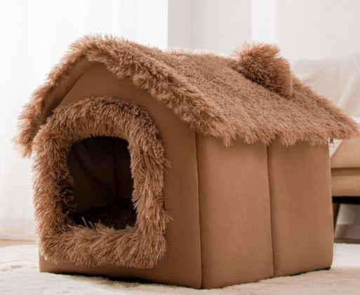 Cozy Pet Nest | Foldable Dog House with Self-Warming Fabric | Durable Shelter for Indoor and Outdoor Comfort 15